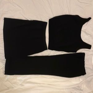 Saint Johns Pansuit With Skirt, Belt, and Jacket